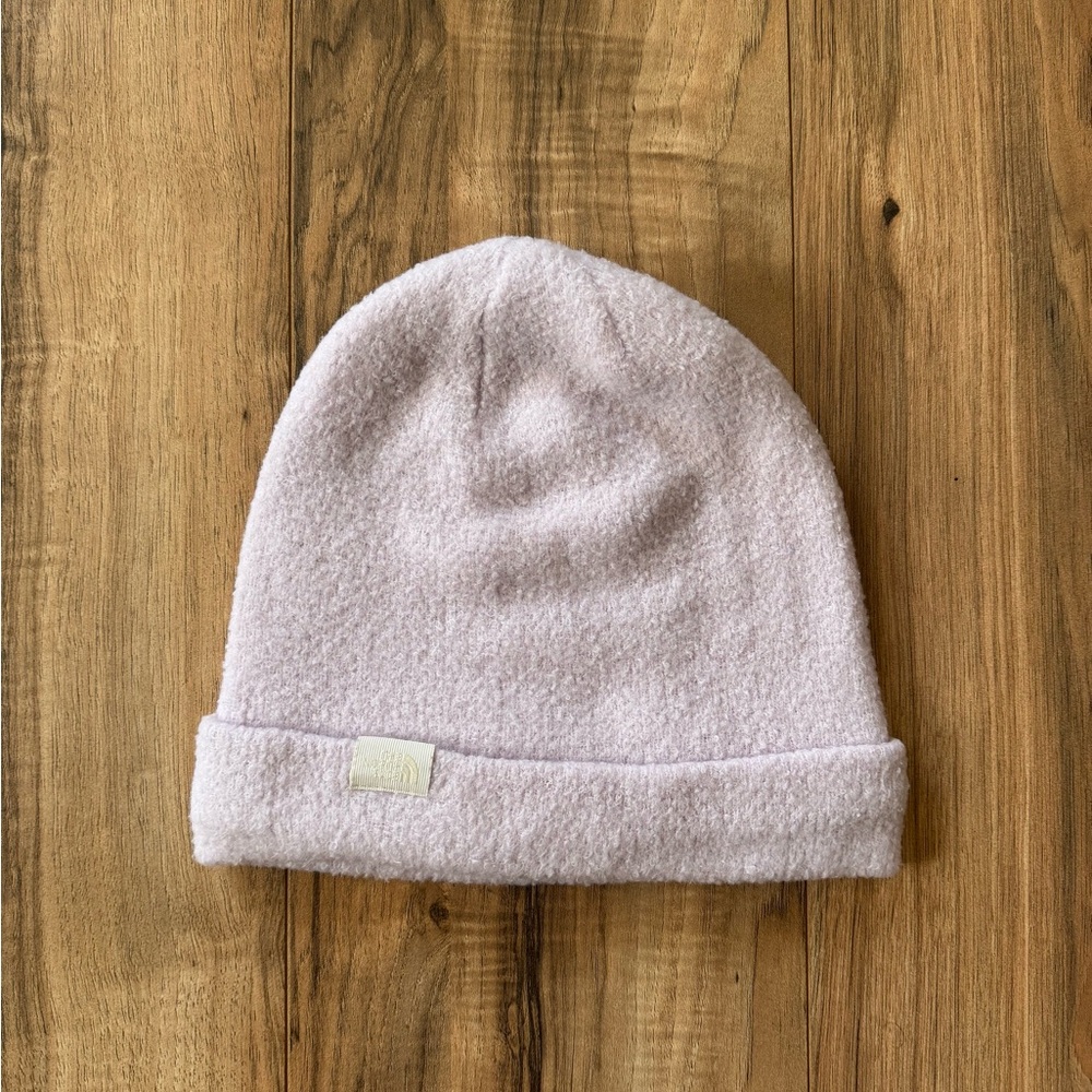 The North Face Pink Knit Hat Soft Minimalist Design
